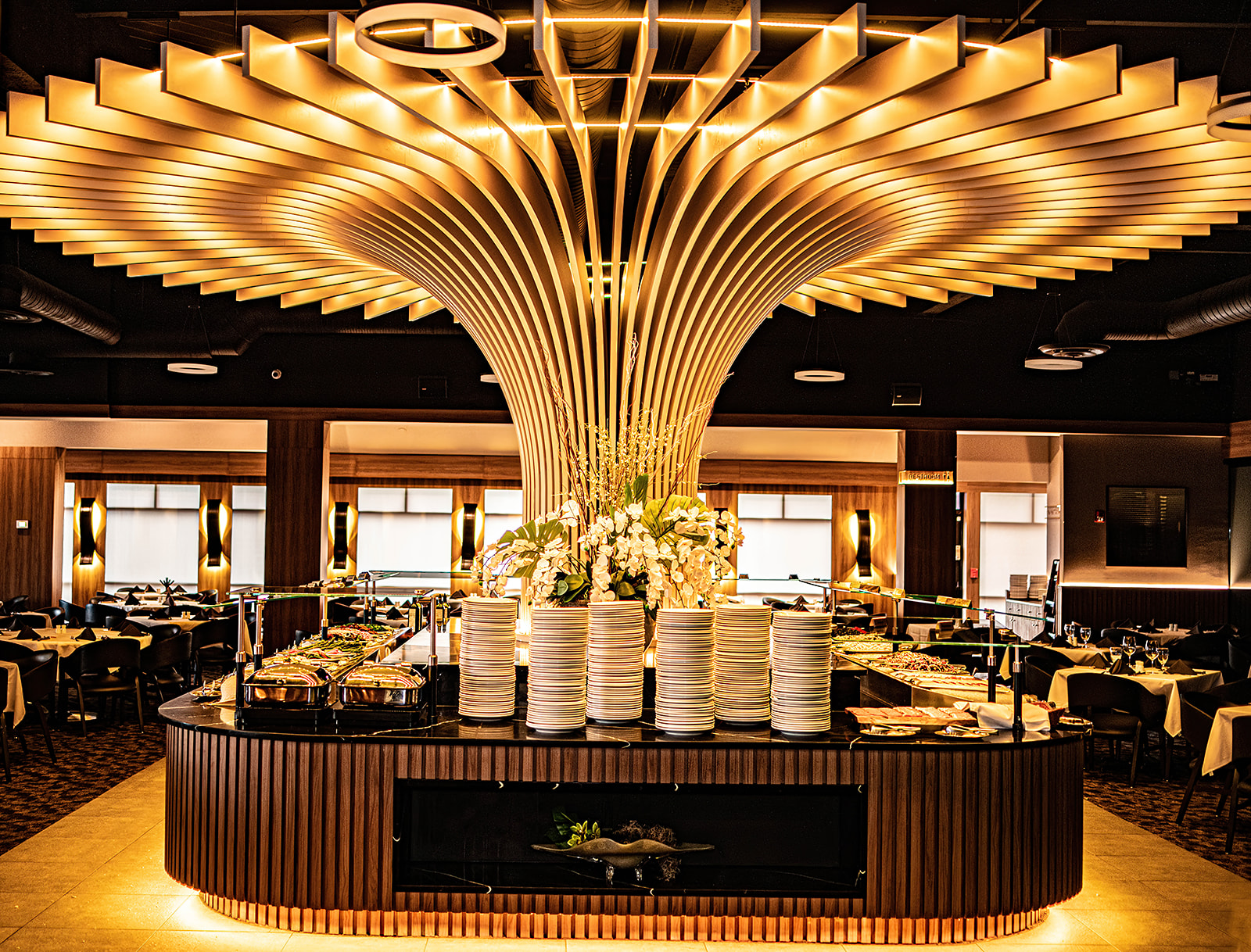 Gourmet salad bar at Chama Gaucha Chicago Brazilian steakhouse